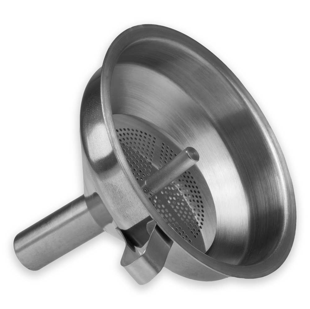 KITCHEN METAL FUNNEL WITH STRAINER 7 CM DIAMETER