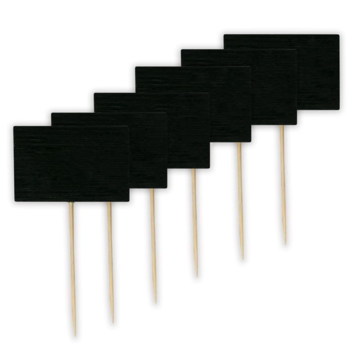 BLACK PLATES FOR PLANT IDENTIFICATION 6 PCS.