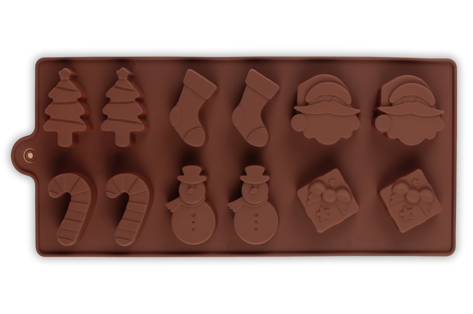 CHRISTMAS SILICONE MOULD FOR PRALINES