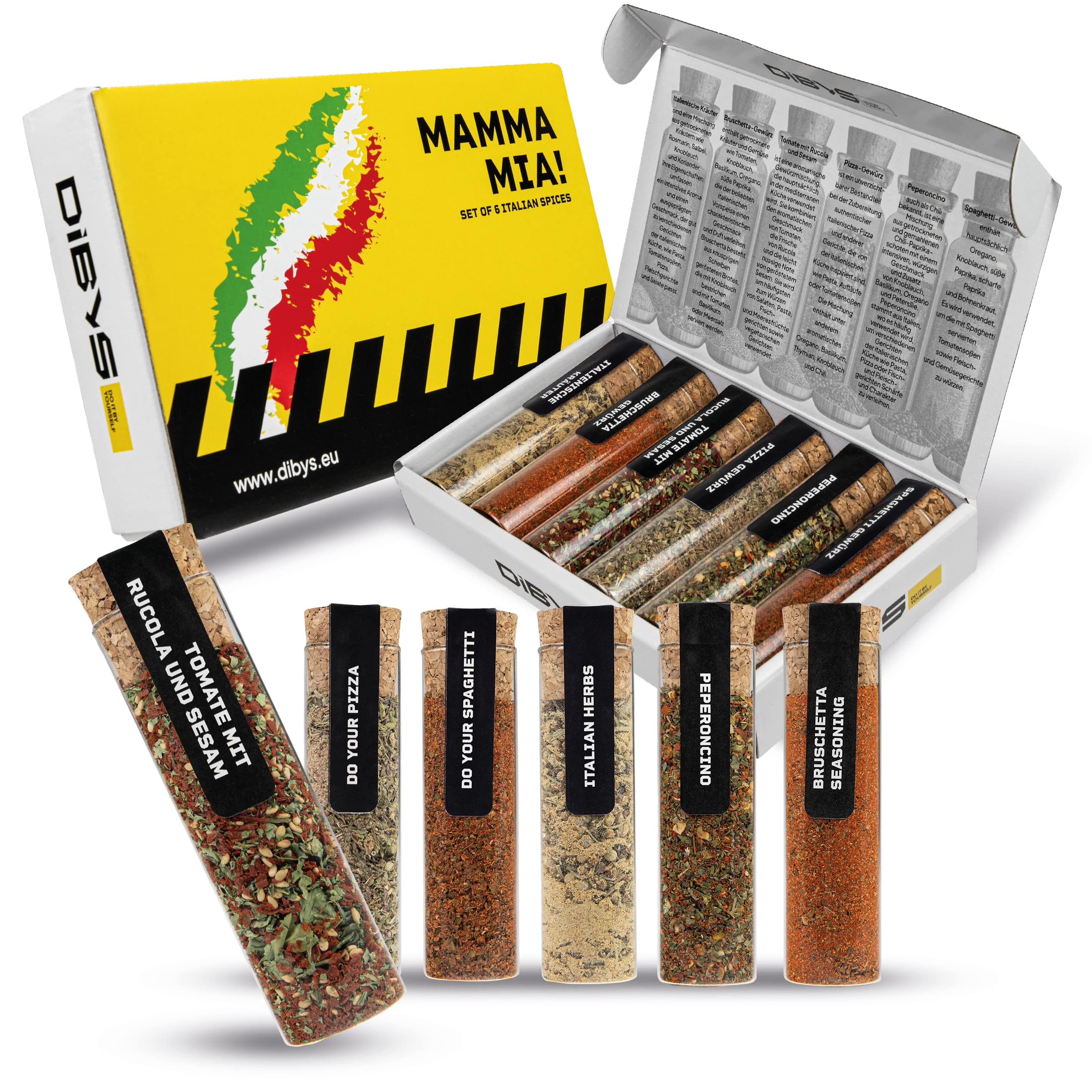 GIFT SET OF 6 ITALIAN SPICES “MAMMA MIA!” 140 G